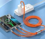 3in1 Çelik Uçlu Şarj Kablosu - Görsel 3