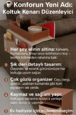 Koltuk Kenarı Organizer & Tepsi Seti - Görsel 5